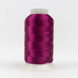 raspberry thread 12wt embroidery