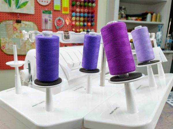 Designer™ can be used on serging machines to finish your raw fabric edges perfectly.